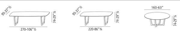 Marble dining table 430 Opera VIBIEFFE factory VIBIEFFE from Italy. Foto №5