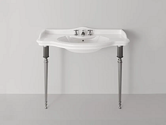 Oval Ceramic Washbasin with Aston Legs Park Avenue Alexa PKASTON-PKMLEGSALEXA factory Park Avenue from Italy