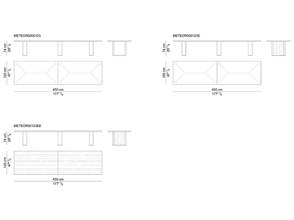 Wooden meeting table Meteora i 4 Mariani factory i 4 Mariani from Italy. Foto №6