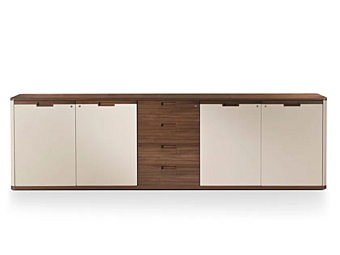 Office storage unit with drawers leather and melamine i 4 Mariani Avatar
