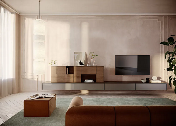 Wall Mounted TV Wall System Avenue Kristalia factory Kristalia from Italy. Foto №3