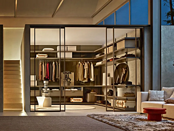 Sliding Glass Cabinet Door for Walk-In Wardrobes Molteni & C Dwell Sliding Glass Cabinet Door for Walk-In Wardrobes Molteni & C Dwell factory Molteni & C.(+VITRA) from Italy