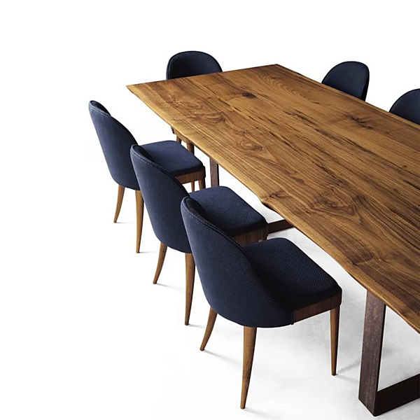 Rectangular walnut table Misura B 185 DALE factory DALE from Italy. Foto №4