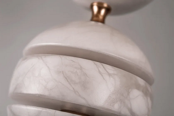 Alabaster floor lamp Tecla Abrissi 11256 factory ABRISSI from Italy. Foto №2