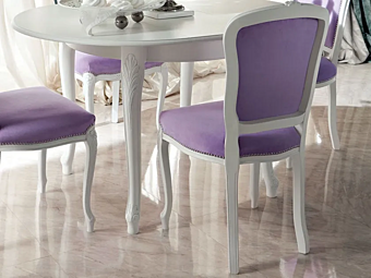 Upholstered chair with soft back Modenese Luxury Interiors 13512 factory MODENESE GASTONE from Italy