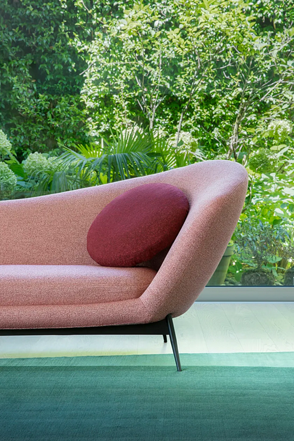 Three-Seater Fabric Sofa with Soft Backrest Saba Oltremare factory SABA from Italy. Foto №7