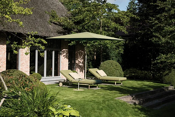Recliner sun lounger Bitta KETTAL aluminum fabric factory KETTAL from Italy. Foto №4