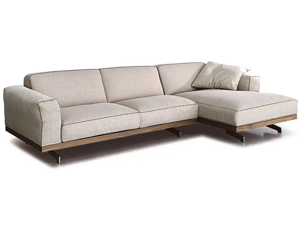 Sectional sofa in fabric or leather VIBIEFFE 470 Fancy factory VIBIEFFE from Italy. Foto №1