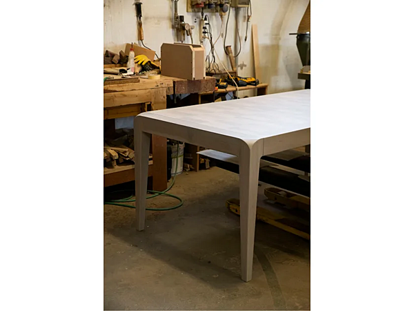 Extending rectangular wooden table Sentiero B 652 DALE factory DALE from Italy. Foto №7