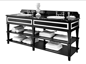 Double wooden vanity unit Nottingham 200 Gentry Home factory Gentry Home from Italy