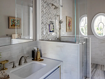 Single Vanity Unit with Mirror Chicago North Shore Martini Interiors Single Vanity Unit with Mirror Chicago North Shore Martini Interiors factory MARTINI INTERIORS from Italy