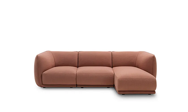 Sectional fabric sofa Vela Piping Saba factory SABA from Italy. Foto №5