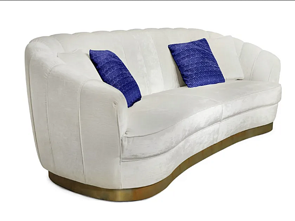 Three-Seater Velvet Sofa Pearl BRABBU factory BRABBU from Italy. Foto №2