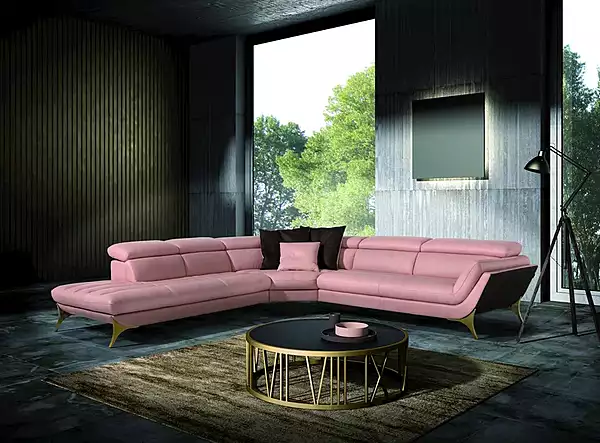 Corner sectional sofa Sueli Egoitaliano fabric upholstery factory Egoitaliano from Italy. Foto №3