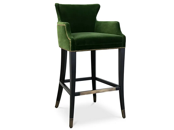 Velvet stool with armrests BRABBU Dukono factory BRABBU from Italy. Foto №1