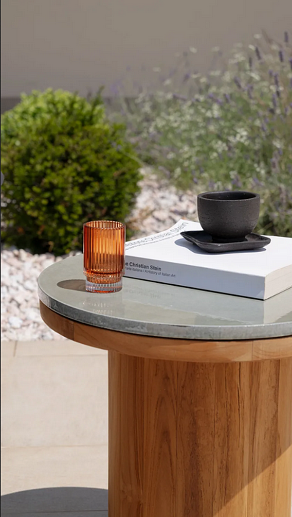 Teak garden side table Frisbee Atmosphera FR.SR factory ATMOSPHERA from Italy. Foto №4