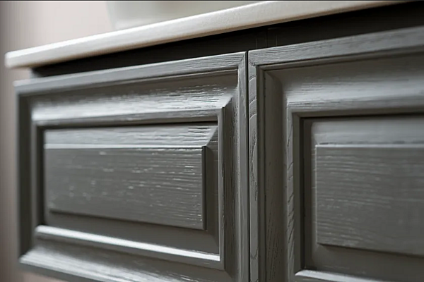 Double wall mounted wooden vanity unit with drawers Gaia Mobili Autoritratto factory GAIA from Italy. Foto №6