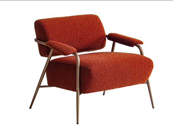 Fabric armchair with armrests Potocco Stay 909 PL 909/PL factory POTOCCO from Italy. Foto №1