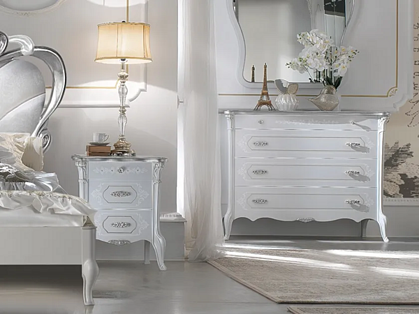 Wooden bedside table with drawers CASA +39 GIULIETTA 3306, 3406 factory CASA +39 from Italy. Foto №3