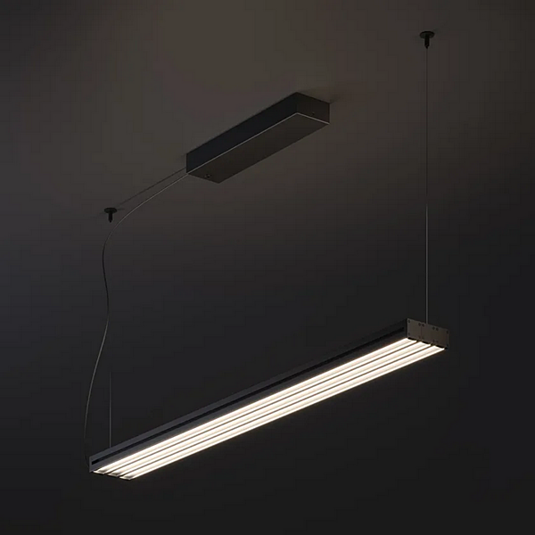 LED pendant lamp made of anodized aluminum Fabbian Glide factory Fabbian from Italy. Foto №3