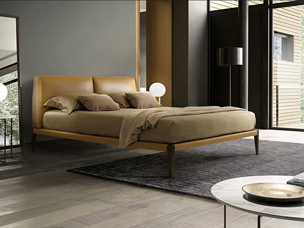 Double bed with upholstered headboard Duomo Design Lera Dream factory Duomo Design from Italy. Foto №1