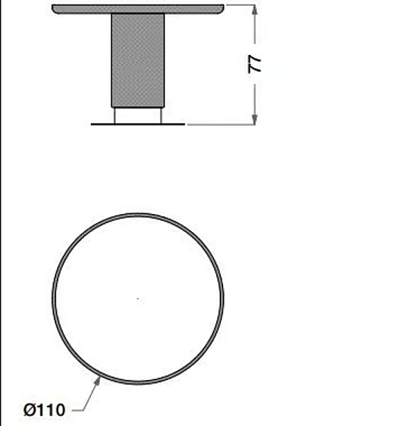 Round Wooden and Ceramic Outdoor Garden Table CPRN HOMOOD OD1018, OD1019, OD1020 factory CPRN HOMOOD from Italy. Foto №6