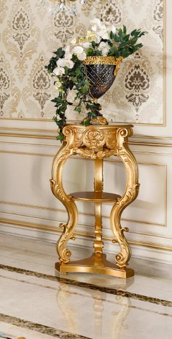 Flower Stand with Gold Finish Modenese Gastone factory MODENESE GASTONE from Italy. Foto №1