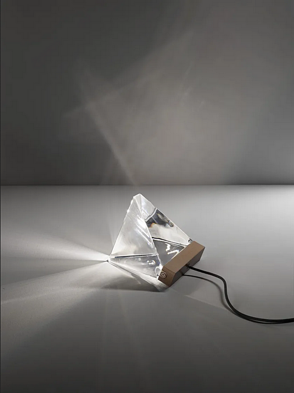 LED crystal table lamp Tripla Fabbian factory Fabbian from Italy. Foto №3
