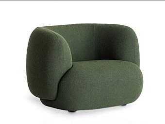 Fabric armchair with armrests Potocco Jade 953 PL 953/PL