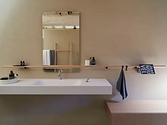 Towel rail in stainless steel AGAPE Dot Line factory Agape from Italy