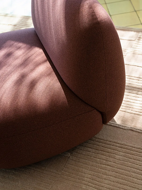 Fabric armchair with soft back Potocco Jade 953 L 953/L factory POTOCCO from Italy. Foto №2