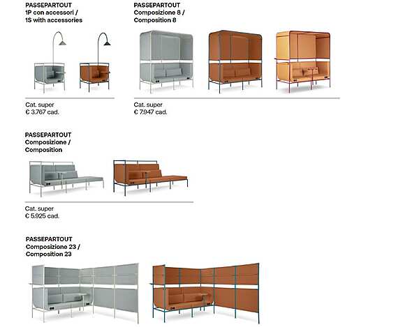 Modular Acoustic Fabric Office Booth Adrenalina Passepartout factory ADRENALINA from Italy. Foto №14