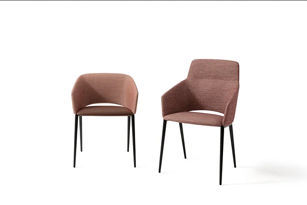 Fabric chair with upholstered back Tusa 2261 B Zanotta factory ZANOTTA from Italy. Foto №2