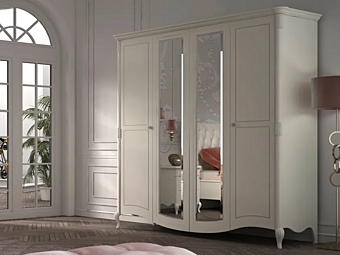 Mirrored wooden wardrobe CASA +39 Prestige 2 C22351