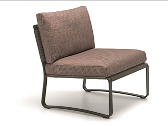 Garden armchair Phoenix Molteni & C with upholstered back Garden armchair Phoenix Molteni & C with upholstered back factory Molteni & C.(+VITRA) from Italy