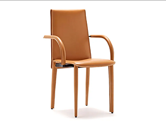 Tanned Leather Armrest Chair FASEM Relaix RELAIX P