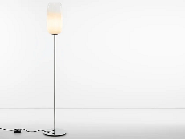 LED floor lamp made of blown glass Gople Artemide factory Artemide from Italy. Foto №1