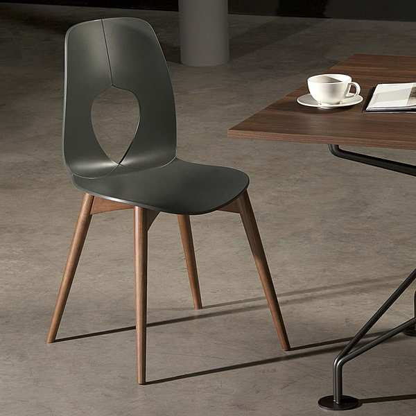 Chair TONIN CASA HOLE WOOD - 7227 factory TONIN CASA from Italy. Foto №3