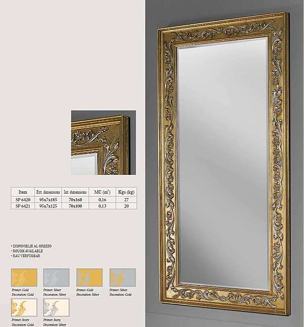 Mirror TONIN CASA SP 6421 factory TONIN CASA from Italy. Foto №1