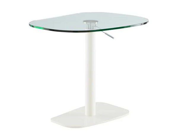 Height Adjustable Glass and Steel Table Piazza LIGNE ROSET 19980000-19980002 factory LIGNE ROSET from Italy. Foto №1