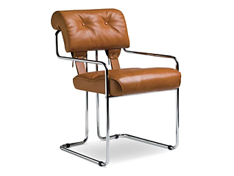 Cantilever upholstered chair with armrests i 4 Mariani Tucroma