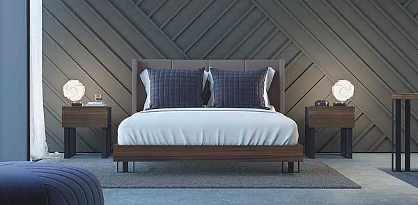 Bed GRANZOTTO IRONWOOD PAD160 HLPA810A factory GRANZOTTO from Italy. Foto №1