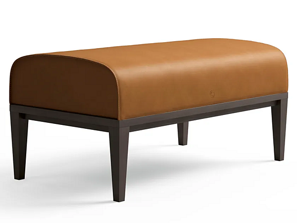 Rectangular Tanned Leather Pouf Starlight CPRN HOMOOD ST709 factory CPRN HOMOOD from Italy. Foto №1