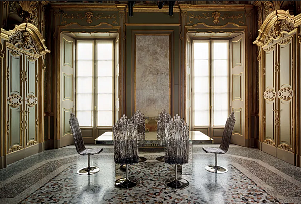 High Back Polycarbonate Chair Milano Edra factory EDRA from Italy. Foto №2