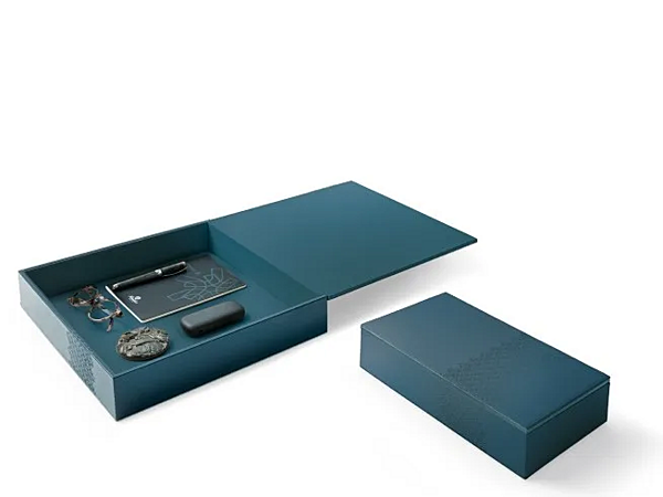 Leather storage box GIORGETTI GA467G, GA466G factory GIORGETTI from Italy. Foto №4