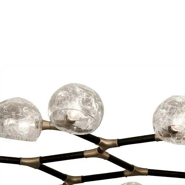 Brass pendant lamp Horus II BRABBU factory BRABBU from Italy. Foto №3