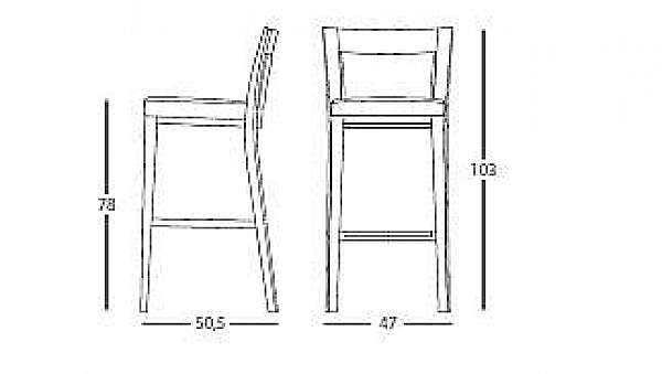 Chair MONTBEL 00982 factory MONTBEL from Italy. Foto №4