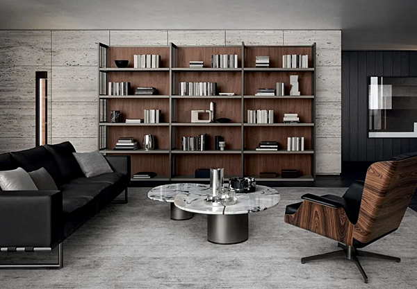 Freestanding wooden bookcase grid i 4 Mariani factory i 4 Mariani from Italy. Foto №3