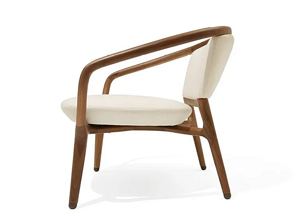 Upholstered fabric armchair with armrests GIORGETTI Pamina 53440 factory GIORGETTI from Italy. Foto №2
