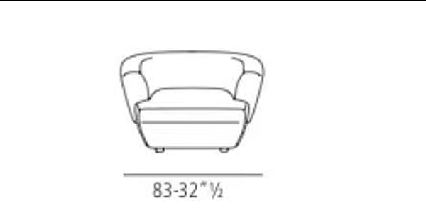 Armchair with armrests VIBIEFFE 360 Confident factory VIBIEFFE from Italy. Foto №6